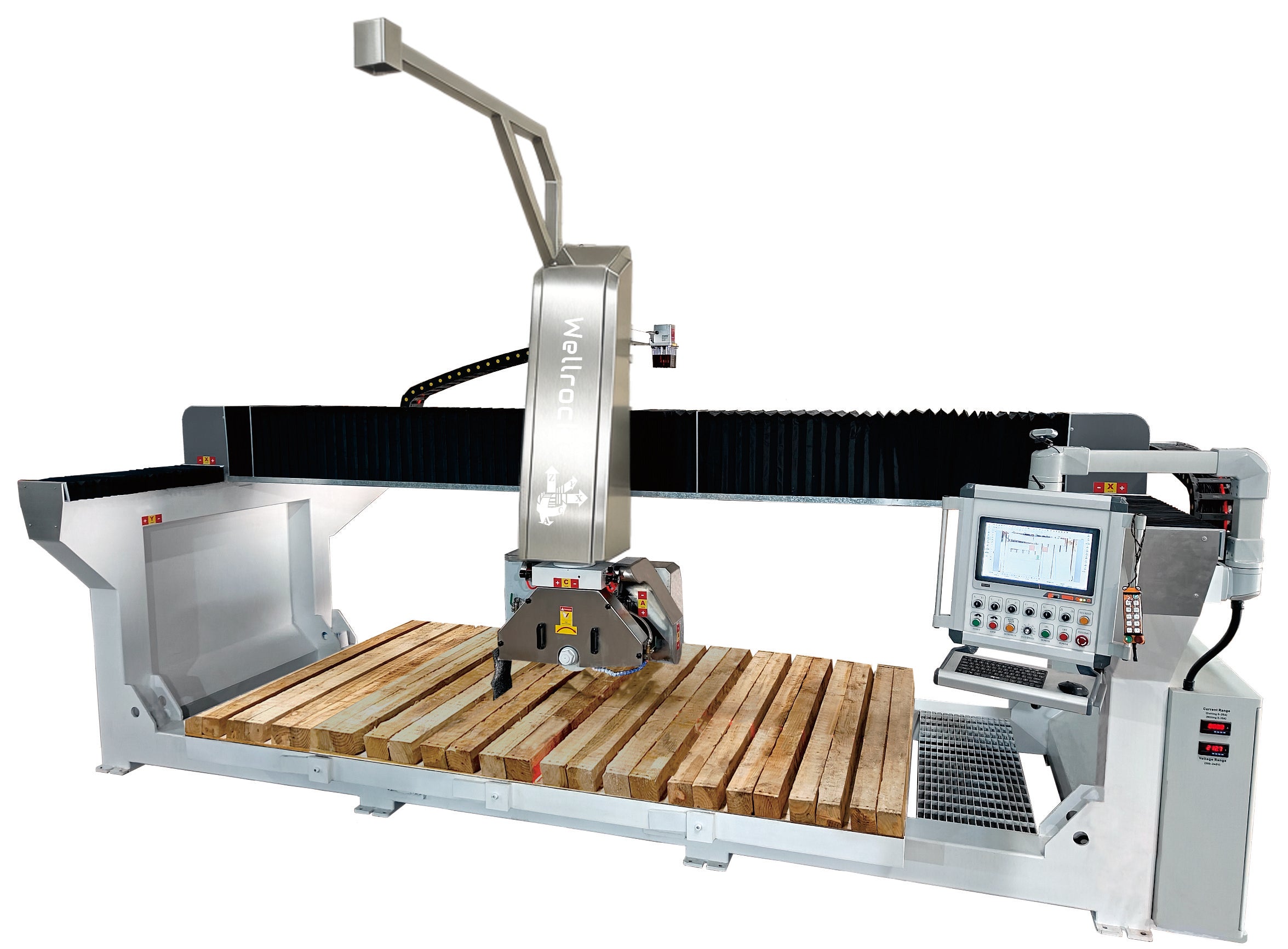 5 axis CNC bridge saw